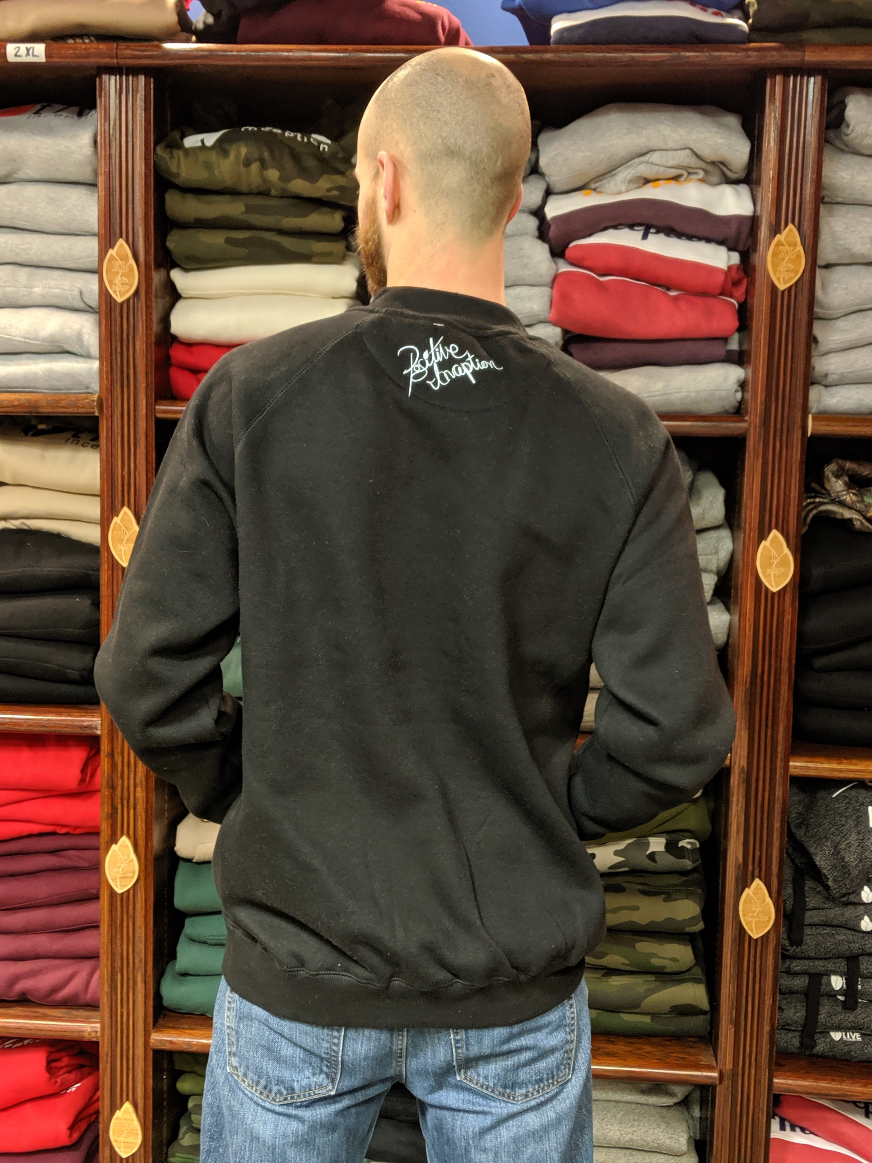 1/4 Zipper Positive Inception Solid Black Sweater – The Positive Inception