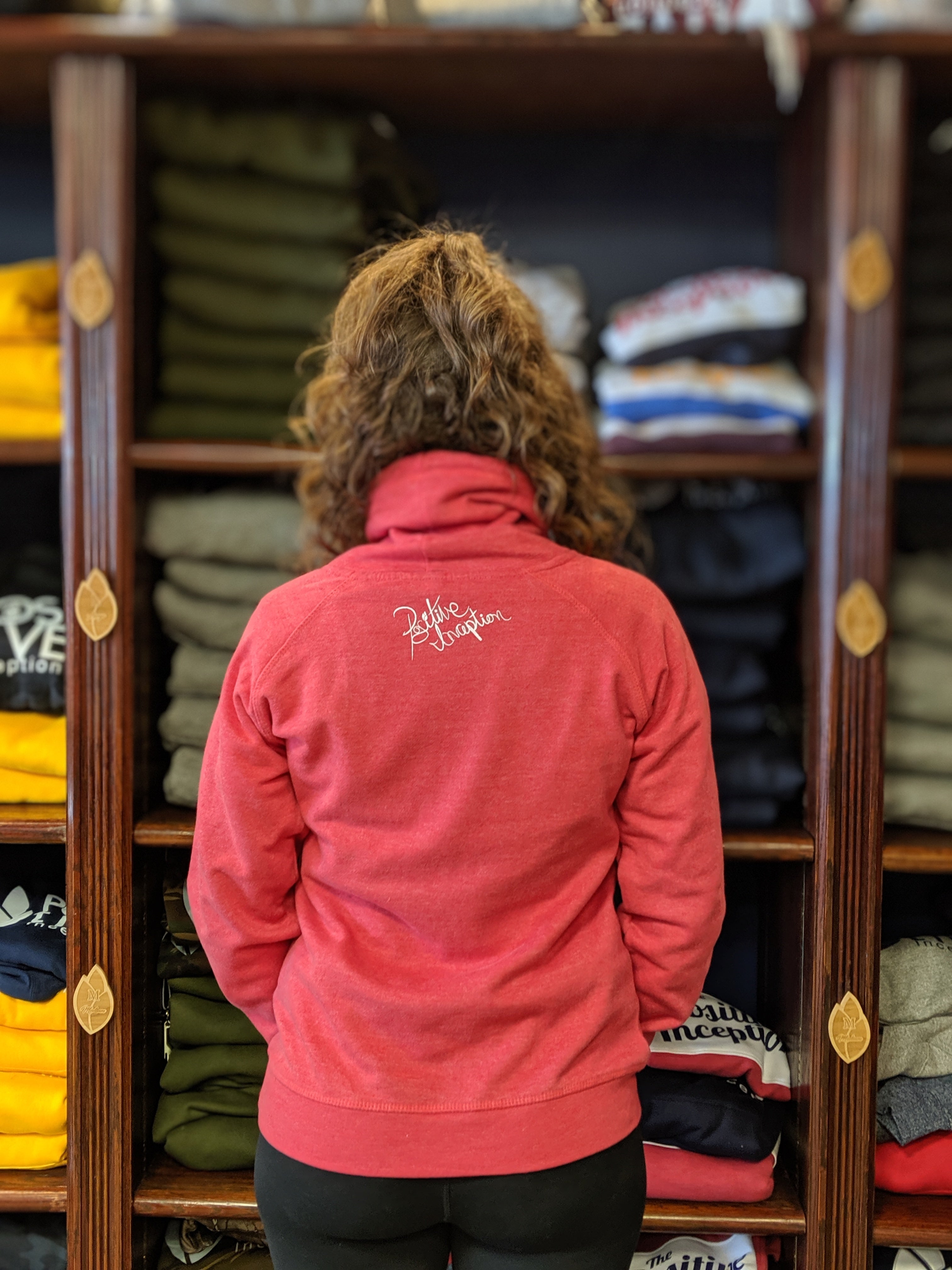 Women's Red Cowl Neck Sweater – The Positive Inception