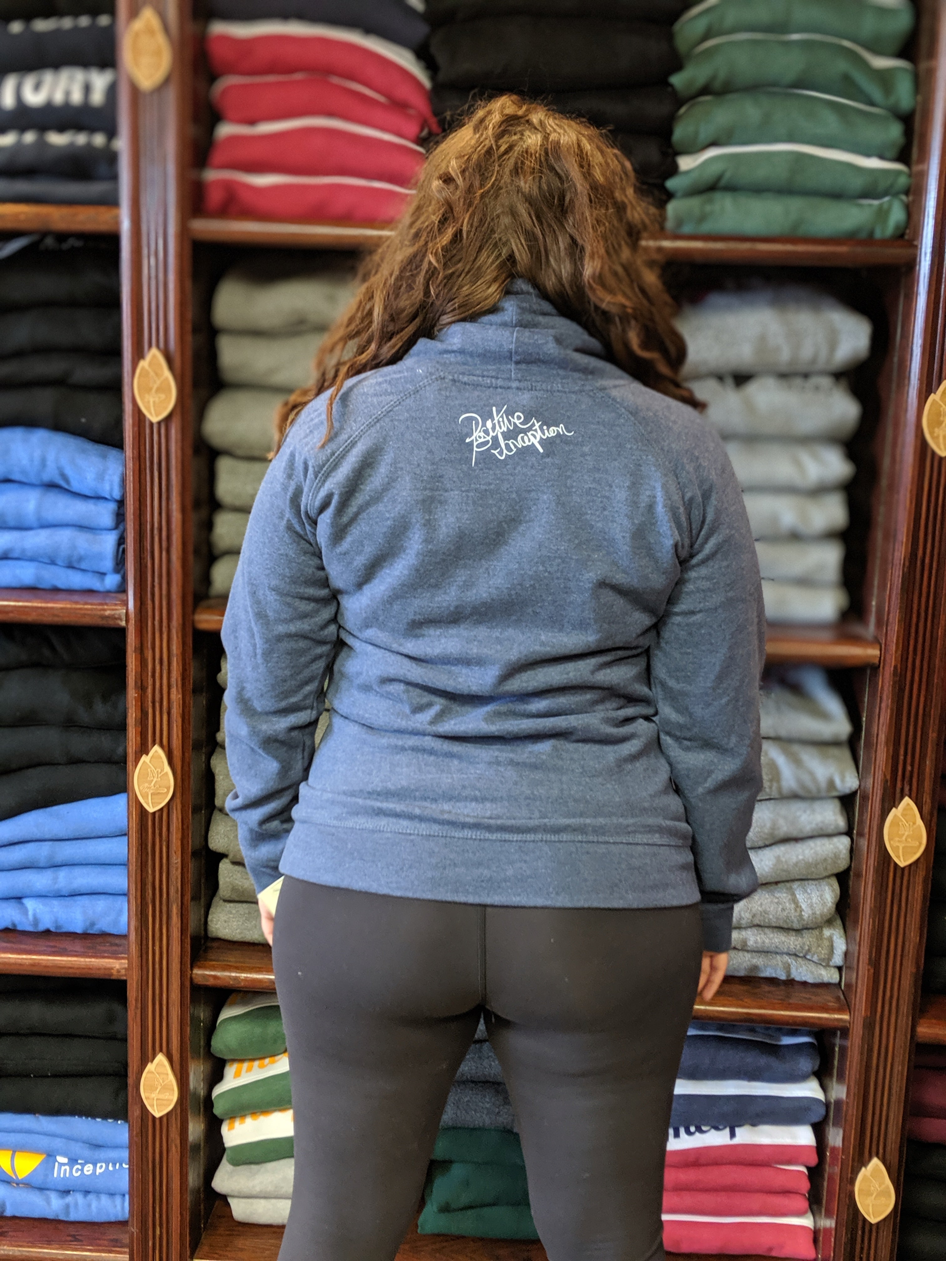 Women's Navy Blue Cowl Neck Sweater – The Positive Inception