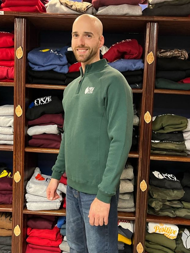 1/2 Zipper Positive Inception Forest Green Sweater – The Positive Inception